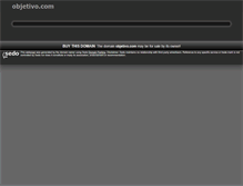 Tablet Screenshot of objetivo.com